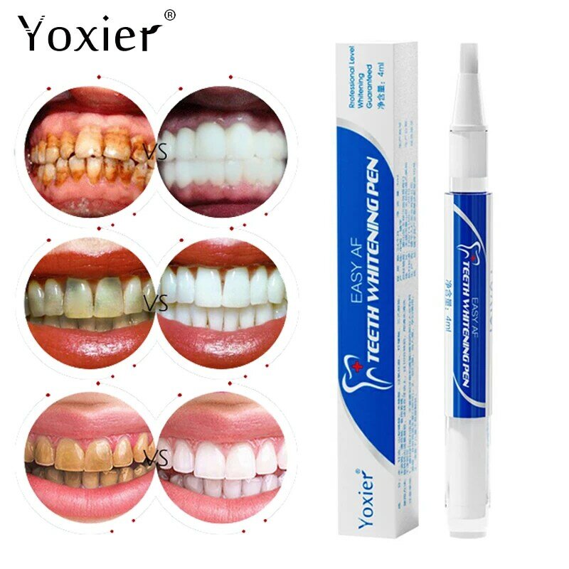 Teeth Whitening Pen Deep Cleaning Removes Stains Brightens Yellow Teeth Bleach Fresh Breath Nourishes Non-Irritating Dental Care