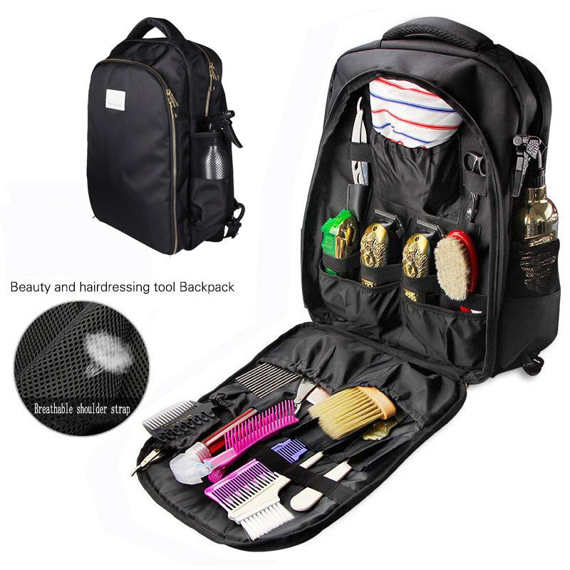 Barber Carrying Case for WAHL supplies clippers barber backpack bag Large Capacity Storage Backpack Travel Shoulders Bag
