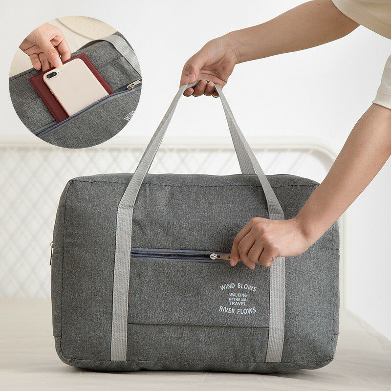 Składana torba Duffels o dużej pojemności męski damski turystyczny na ubrania skarpety do przechowywania Oxford etui Organizer bagażu torebki akcesoria