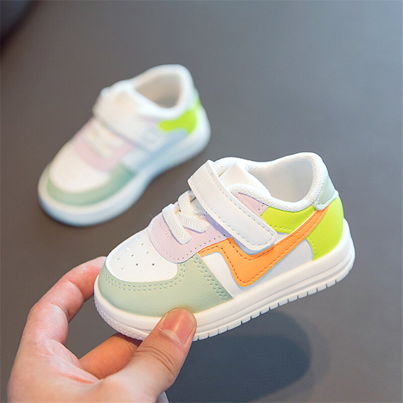 Crianças tênis infantil sapatos de moda bebê meninos sapatos esportivos para meninas crianças casuais doce do bebê da menina da criança de couro apartamentos macios