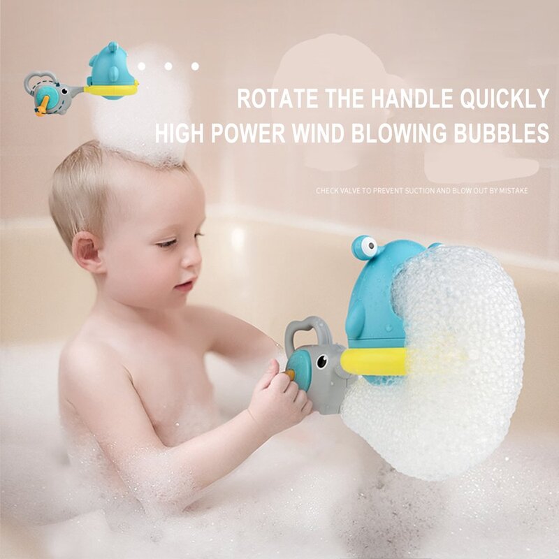 Juguete para baño infantil, máquina de burbujas de jabón para bañera, Manual