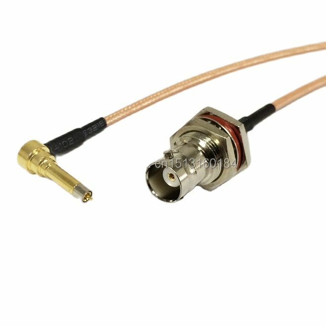 Nuevo cable de módem inalámbrico BNC hembra Jack a MS156 conector de ángulo recto RG316 venta al por mayor envío rápido 15 CM 6"