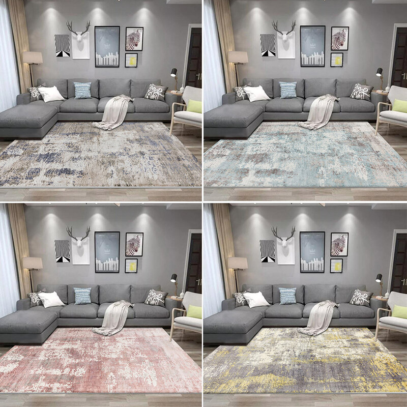 Color abstracto tinta alfombras con pinturas decoración para sala de estar casa tapete de puerta para cocina dormitorio cama manta baño piso mat Alfombras grandes