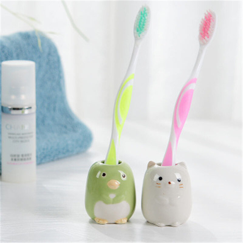 Porte-brosse à dents multifonctionnel en céramique, accessoires de bain, salle de bain, douche, Simple, étagère