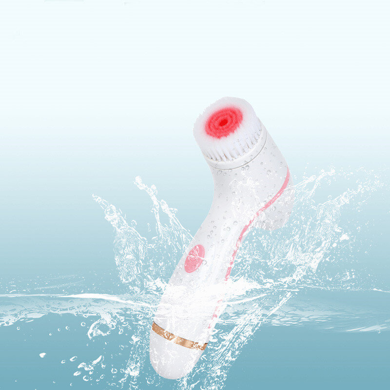 Spazzola per la pulizia del viso ad ultrasuoni a 3 teste detergente per pori ricarica USB pelle pulizia profonda spazzola per centrifuga massaggiatore viso Anti invecchiamento
