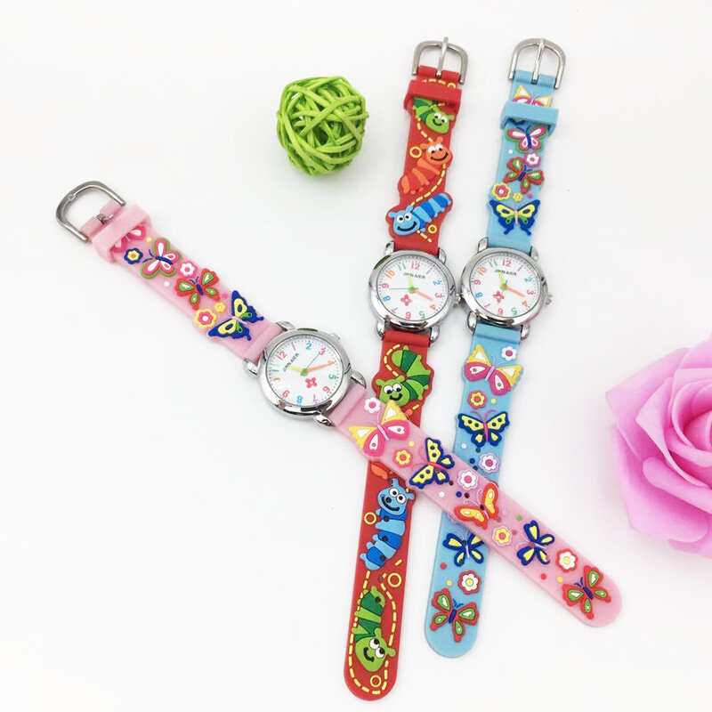 Adorabile orologio al quarzo analogico modello animale 3D per ragazza ragazzi bambini bambini moda orologio da polso gelatina orologi in Silicone femminile montre