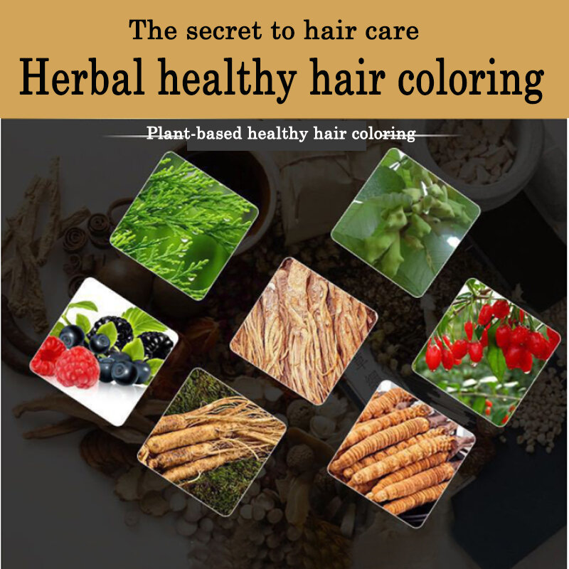Naturalny organiczny botaniczny szampon do farbowania bąbelków trwałe farbowanie włosów szampon długotrwała farba do włosów Salon fryzjerski profesjonalny barwnik
