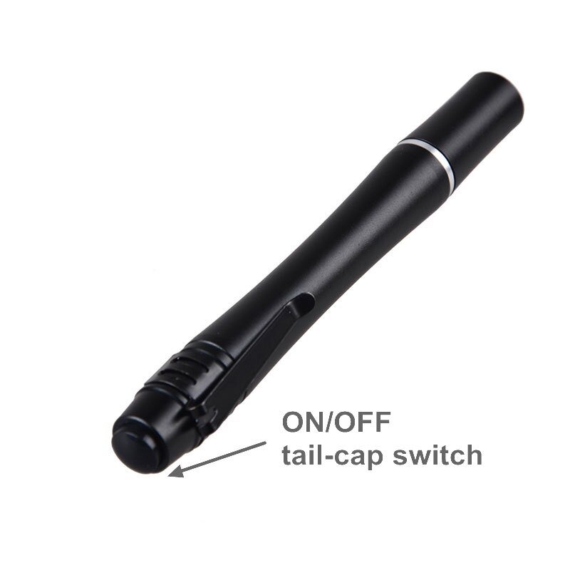 TopCom White Light 0.5w LED Penlight 2XAAA Pocket LED Pen Flashlight 100 Lumen LED Pen Light Torch For Lighting