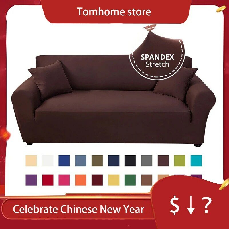 Einfarbig Elastische Sofa Abdeckung Spandex Moderne Polyester Ecke Sofa Couch Schutzhülle Stuhl Protector L Form Benötigen 2 Stück