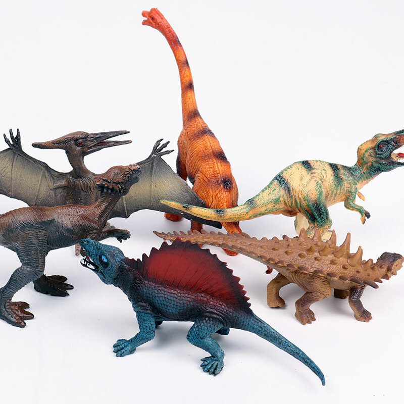 2 Buah/Set Mainan Model Kehidupan Liar Jurassic Dunia Dinosaurus Carnotaurus Pterodactyl Tokoh Aksi PVC Mainan Kualitas Tinggi untuk Hadiah Anak-anak