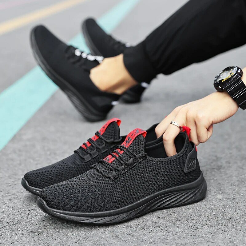 Damyuan 2020 sapato masculino casual de malha confortável, calçado de caminhada masculino leve