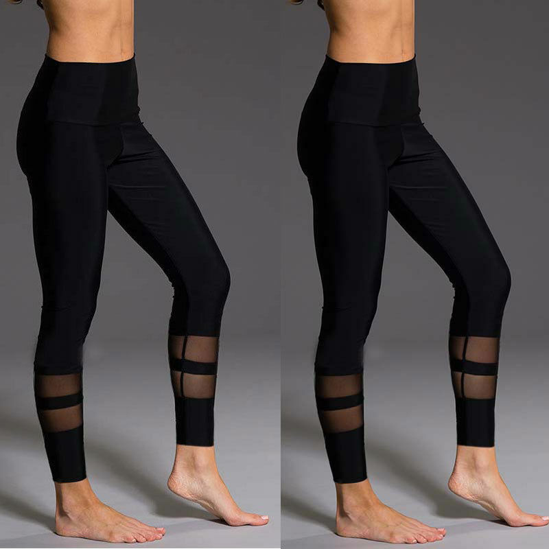 Leggings de Fitness moulants en mousseline de soie pour femmes, pantalon crayon taille haute élastique, extensible, décontracté, plat, solide, 2020