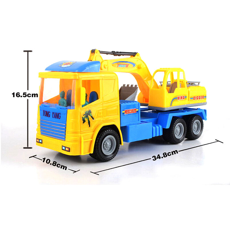 Caminhão basculante intertial dos carros do brinquedo, modelo do caminhão da escada do fogo simulação móvel