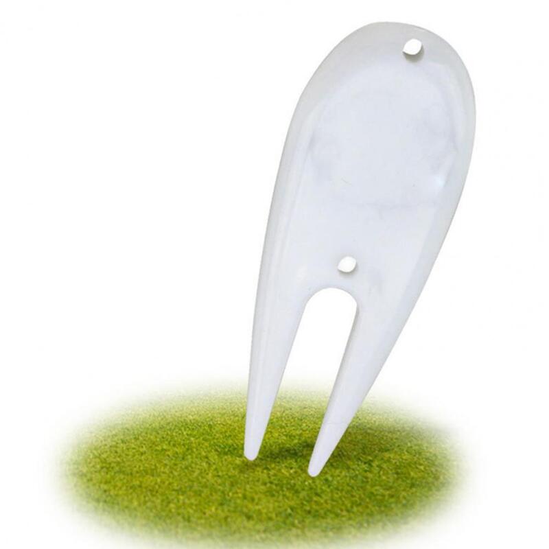 Divot-Herramienta de superficie lisa, tenedor de reparación verde de plástico portátil, 2 piezas