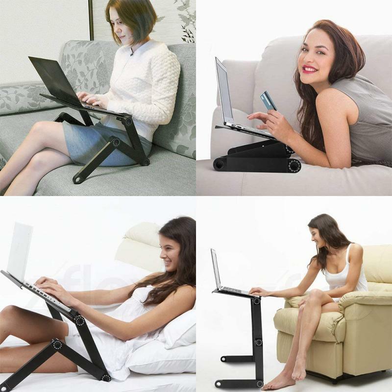 Escritorio plegable ajustable para ordenador portátil, mueble giratorio de 360 grados, creativo, para el hogar y la Oficina, HWC
