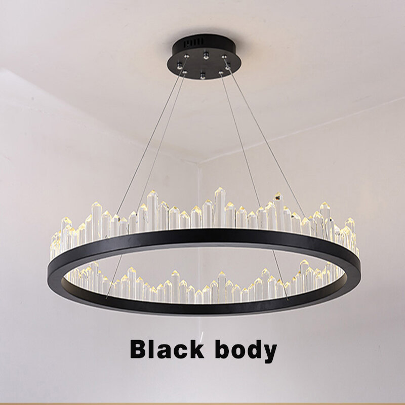 Moderne Led Kristallen Hanger Plafond Lampen Nordic Loft Licht Luxe Woonkamer Opknoping Decor Opgeschort Lichtpunt