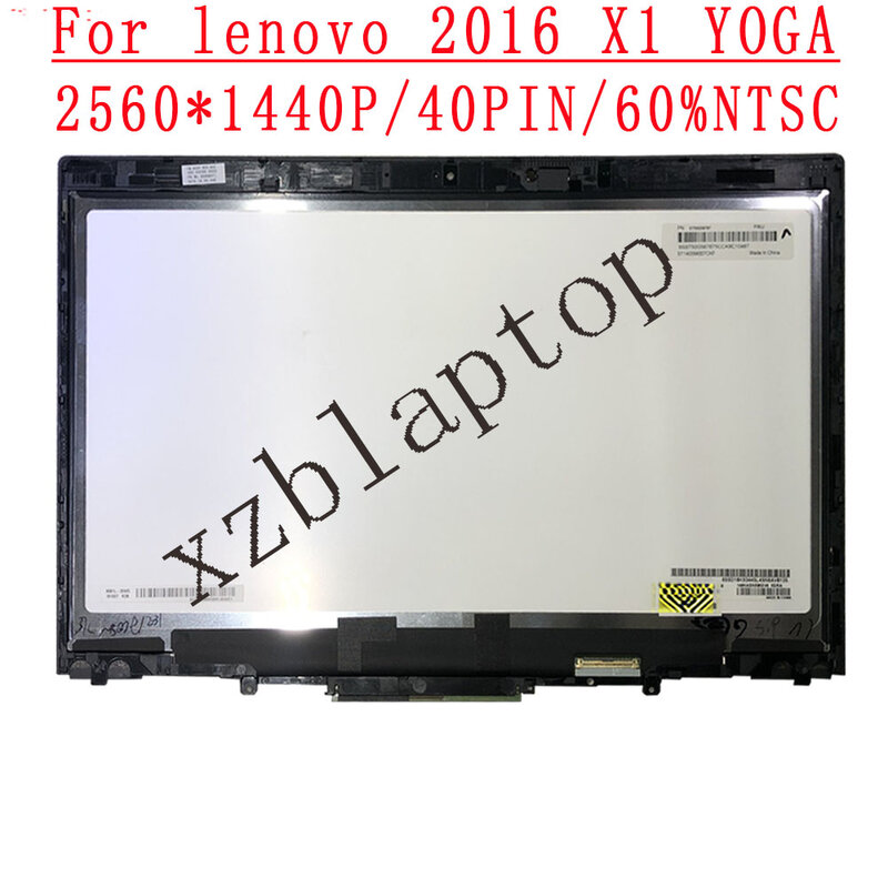 14-дюймовый ЖК-дисплей со светодиодным сенсорным экраном и дигитайзером FRU 00NY412 01AY702 00UR191 01AY703 00UR190 00UR192 для Lenovo X1 Yoga 1-го поколения 2016
