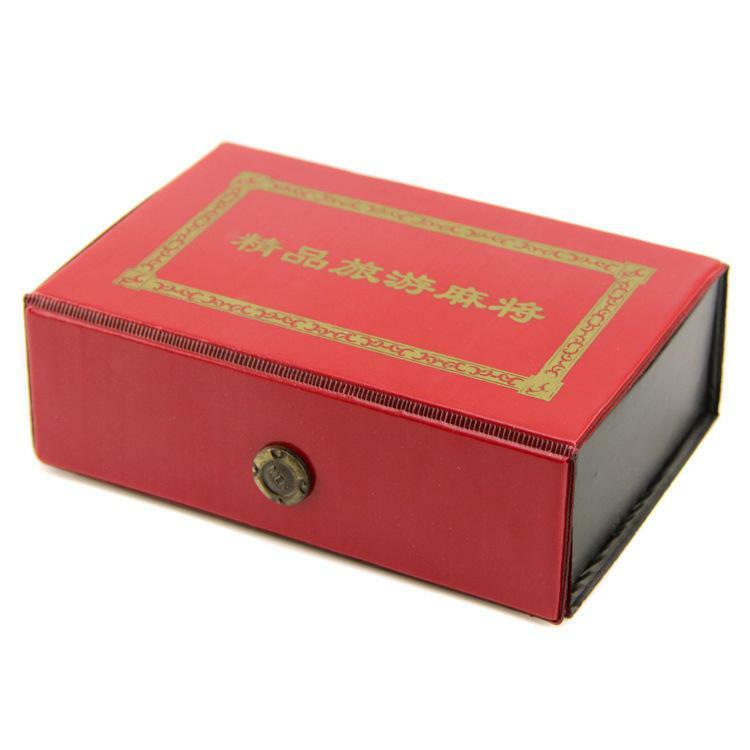 Kuulee 2,2x1,5x1,1 см Mah-Jong набор портативный винтажный Мини маджонг с коробкой для хранения