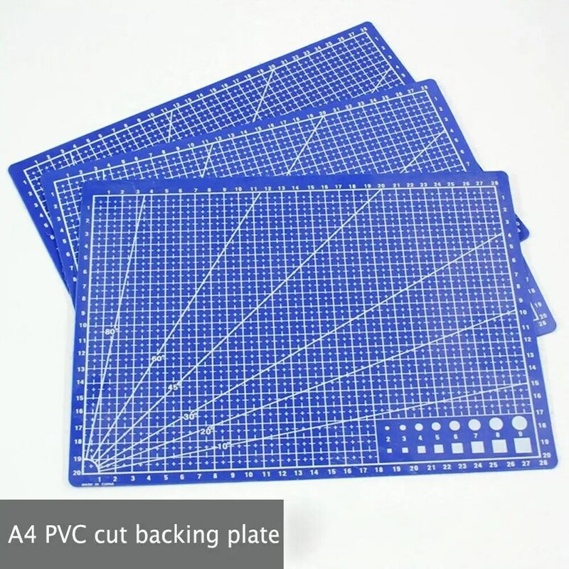 A3 PVC 직사각형 격자 선 바느질 커팅 매트, 양면 플레이트 디자인 커팅 보드 매트 공예 DIY 도구