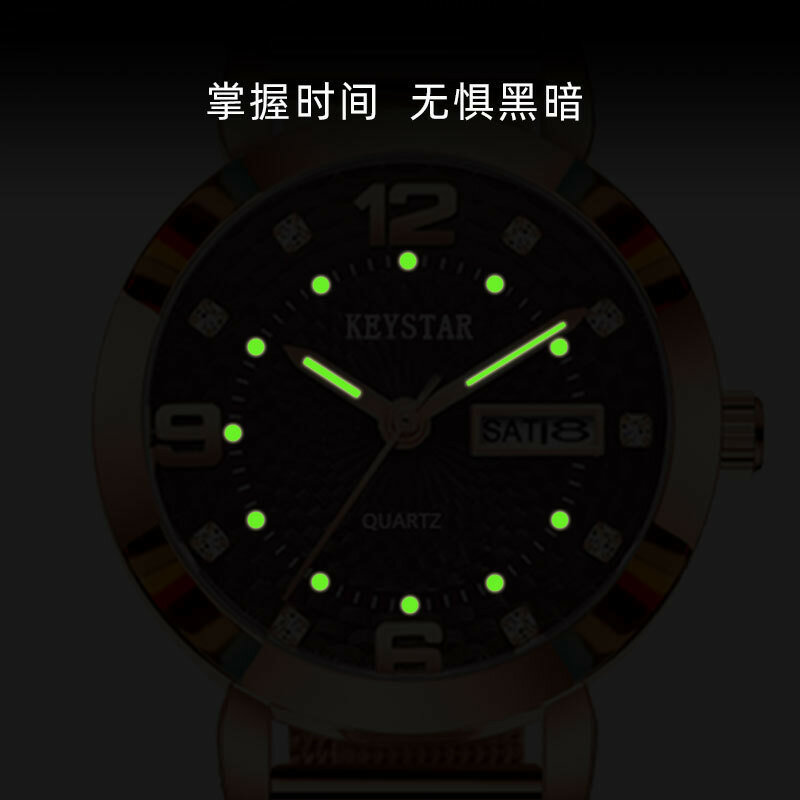 2021 Mode Strass Horloge Vrouwen Mode Luxe Merk Rvs Mesh Riem Armband Horloge Quartz Horloge Klok Reloj Ms