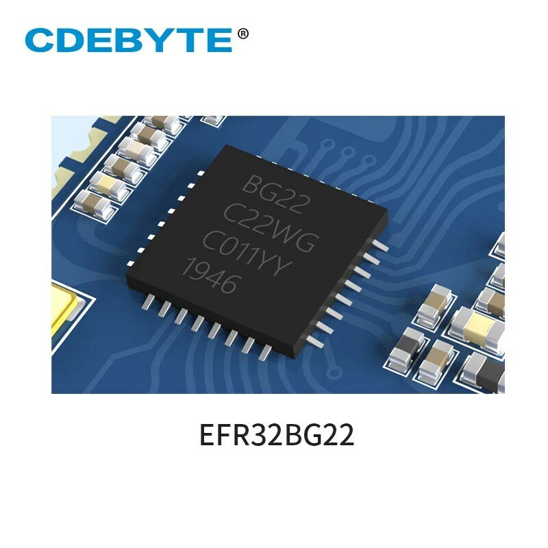 EFR32 Biru-Gigi 5.2 Modul BT5.2 6dBm 2.4GHz Cortex-M33 GPIO E104-BT53A1 Arah Menemukan Nirkabel Pemancar dan Penerima