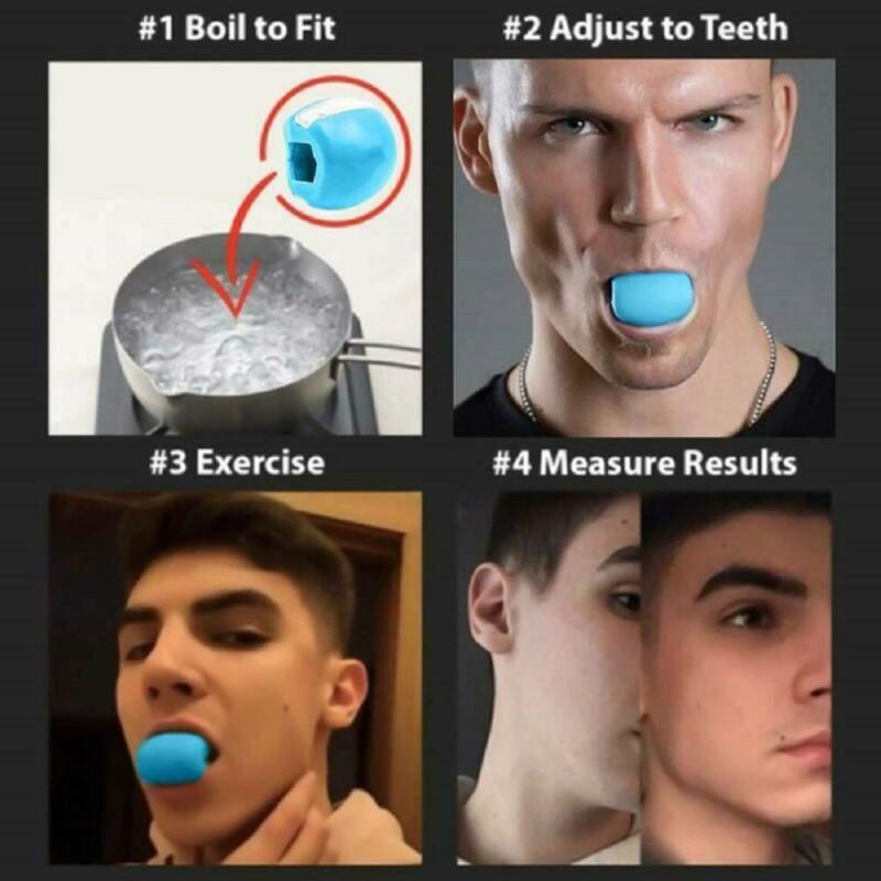 Lebensmittel-bola de Gel de sílice para entrenamiento muscular, pelota para hacer ejercicio, tonificación de cuello, JawLine