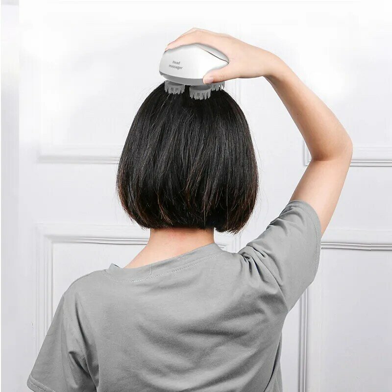 Anti Stress Kopf Massager USB Aufladbare Haar Kopfhaut Massager Wireless Kopfhaut Massage Fördern Haar Wachstum Körper tiefe gewebe Entspannen