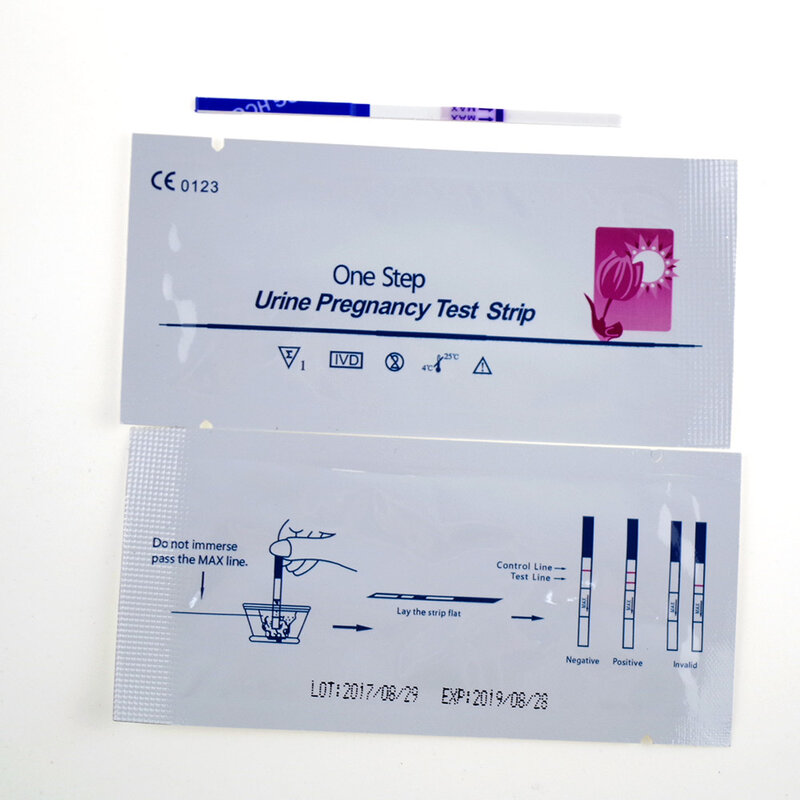 10 pces teste de urina de gravidez tira de teste de urina de ovulação tira de testes lh tiras kit casa alta precisão atacado