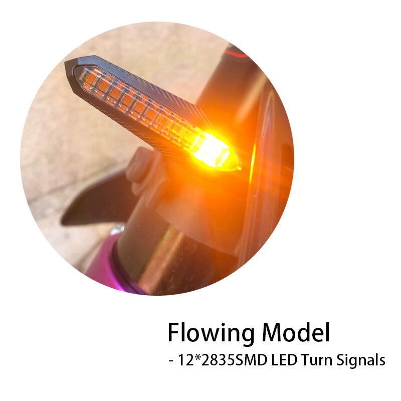 إشارة الانعطاف العالمية للدراجات النارية LED ، السهم ، العنبر ، ضوء الفرامل ، لهوندا وياماها ، 12 فولت