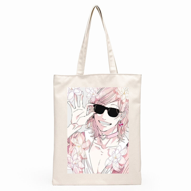 Yariqueixo clube estética japonesa, bolsa para novo arte em lona, sacola de compras com estampa simples, bolsas de mão para meninas, vida casual, pacakge