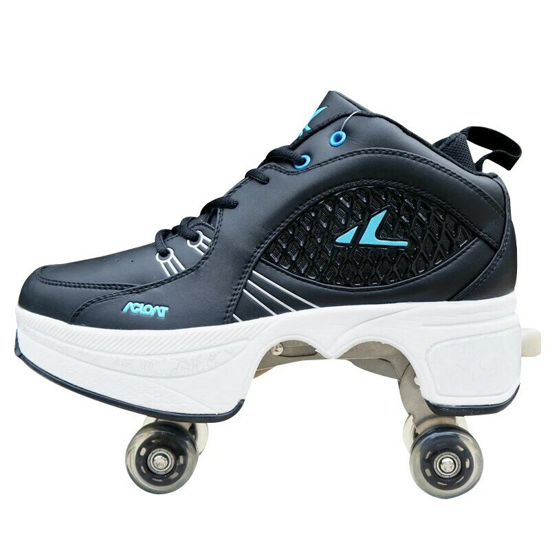 2021 nuova vendita calda walking roller skate scarpe da deformazione pattini a rotelle a doppio scopo scarpe sportive ragazzi e ragazze bambini studenti