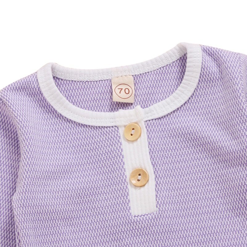 Outono bebê da menina do menino de algodão macio roupas crianças manga longa camiseta superior imprimir calças 2 pçs conjunto roupas para crianças homesuit