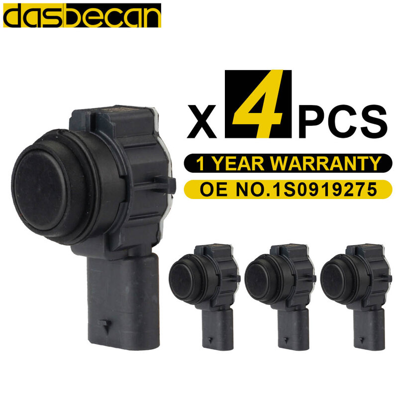 Dasbecan-Sensor de estacionamiento PDC para coche, Ayuda de respaldo inverso, 4 piezas, para BMW 1, 3, F20, F21, F22, F30, F31, F34, 9261582, 66209261582, 0263013511