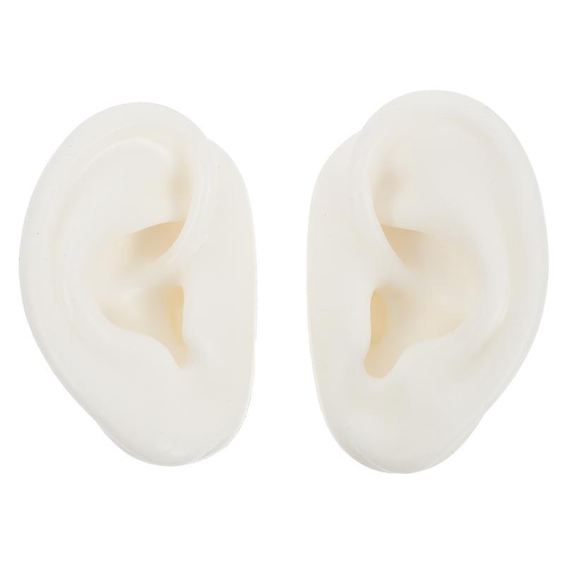 1 paio di modelli di orecchio finto modello creativo flessibile orecchio artificiale per esposizione di gioielli negozio di bellezza
