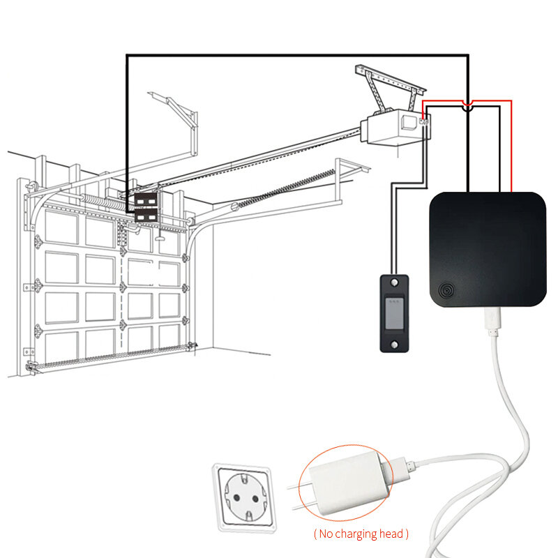 Apriporta per Garage WiFi apriporta Smart Gate APP telecomando funziona con Alexa Assistant Google Home Smart Life Tuya