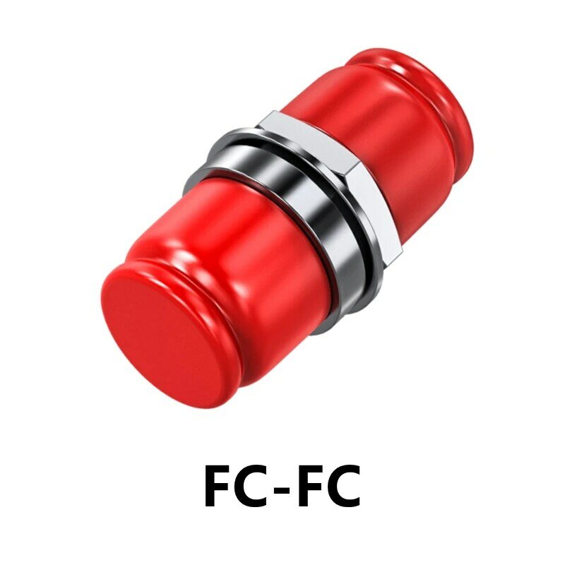 Jiglway SC Konektor Serat Optik Mode Tunggal FC/LC/UPC/APC Kepala Flensa Multi-mode Universal Coupler Adaptor Bersama Persegi 10 Buah