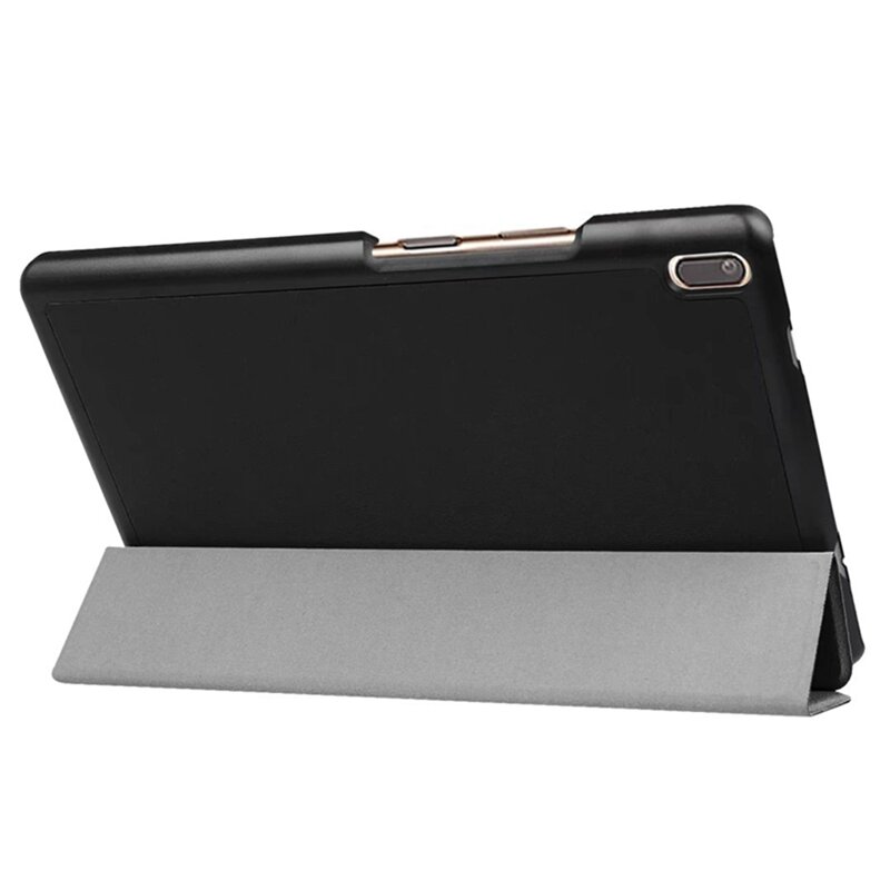 Slim Magnetische Lipat Pu Case untuk Lenovo Tab4 Tab 4 8 Plus TB-8704x TB-8704F Tablet Cover untuk Tab 4 8 Plus Case + Film Pena