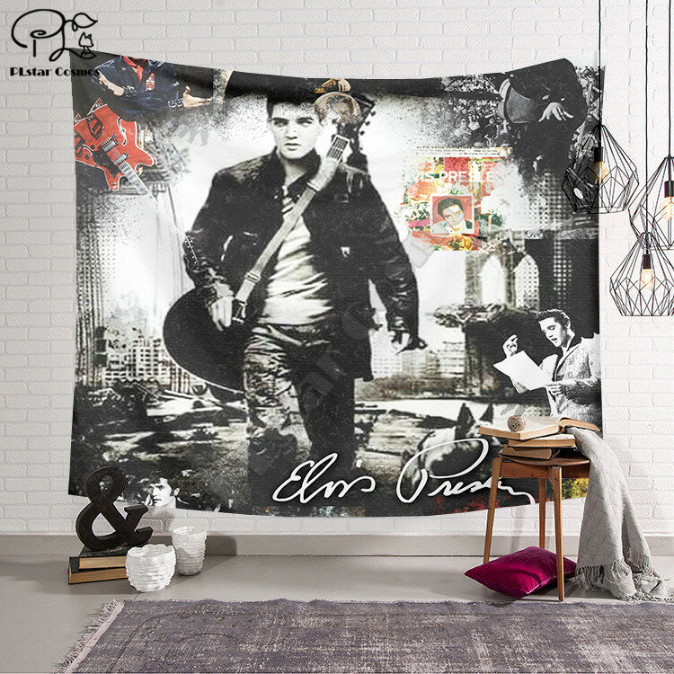 Elvis Presley Blanket Tapestry 3D Printed Tapestrying Rectangular Home Decor Wall Hanging Home Decoration Style-4