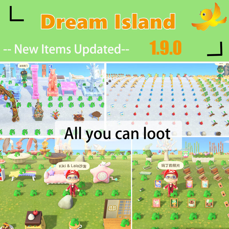 Animal Crossing New Horizons Mushroom/Christmas/Sakura /Easter/Carnival series items Unlimited travel The latest Dream Island