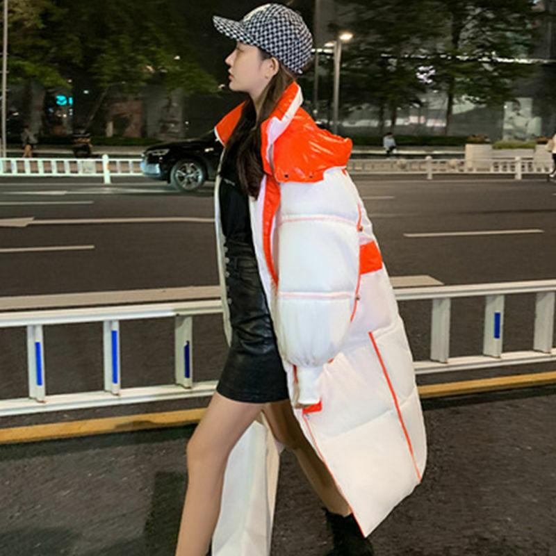 ผู้หญิง2021ฤดูหนาวใหม่สีทึบลงแจ็คเก็ตหญิงหนา Hooded Outwear สุภาพสตรีสีขาวเป็ดเสื้อ t822