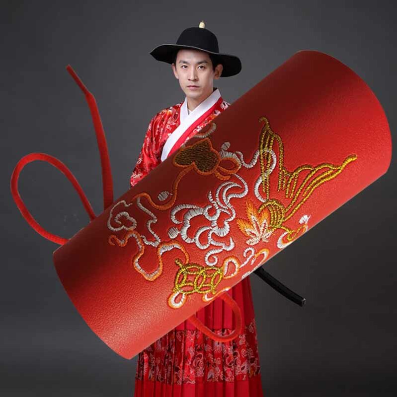 Hanfu-pulsera de cuero para hombres y mujeres, brazalete antiguo de Hanfu, accesorios de Cosplay para tiro con arco al aire libre