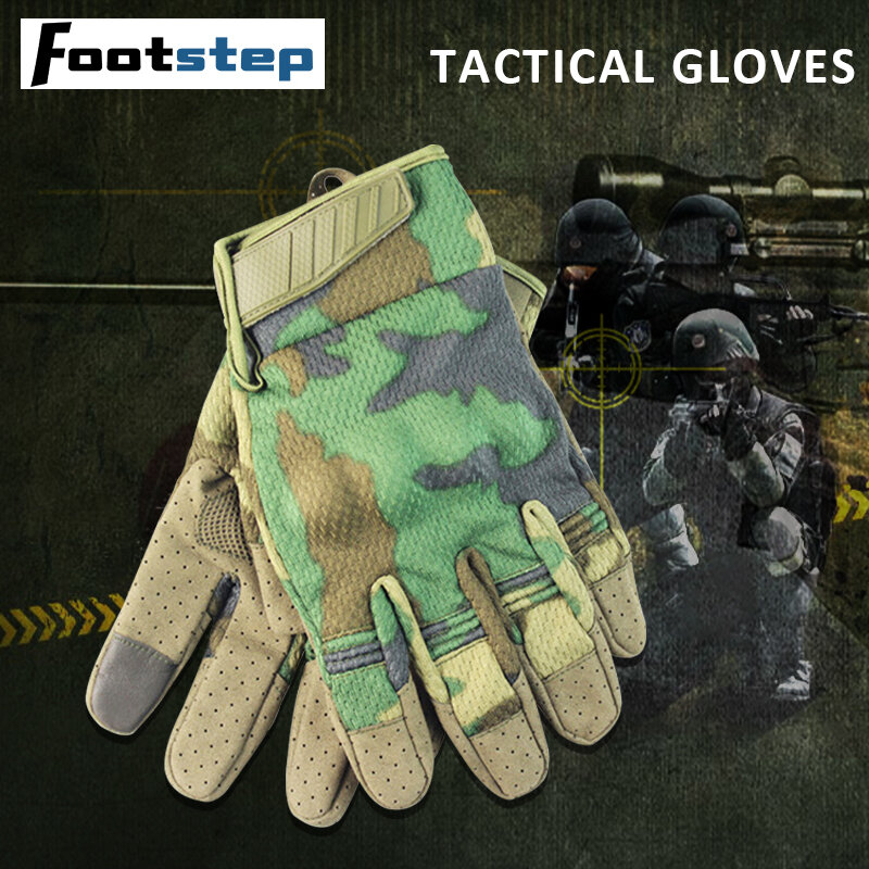 Guanti sportivi a dito pieno guanti da moto protettivi per alpinismo all'aperto Touch Screen guanti tattici traspiranti per uomo
