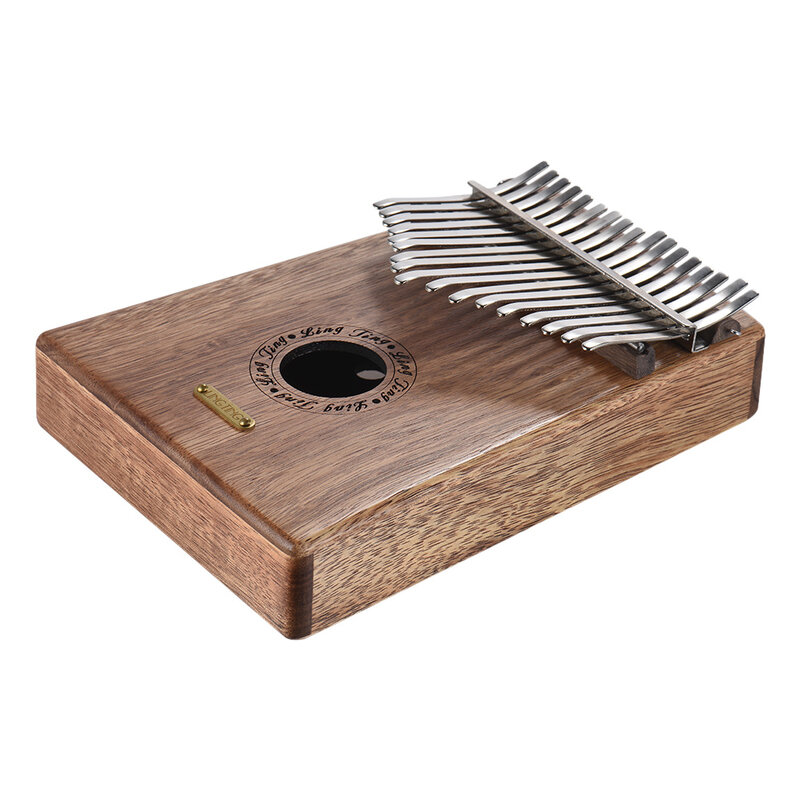 LingTing LT-K17S/LT-K17SEQ 17-key Kalimba Thumb Piano Mbira Sanza Swartizia Spp Solid Wood Musical Gift