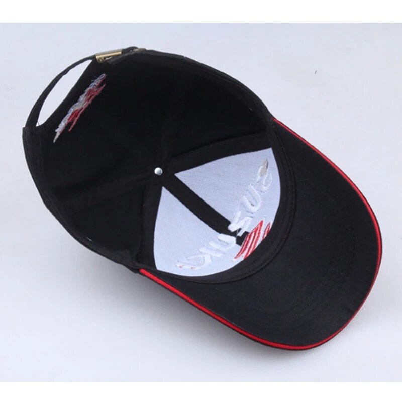 Moda bawełniana czapka z motywem wyścigów Outdoor sportowa czapka z daszkiem SUZUKI 3D wyszywane litery Casual czapka typu Snapback motocykl samochód Trucket kapelusz