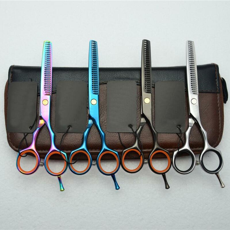 5.5" Stainless Steel Cutting Scissors Thinning Scissors Professional Hair Scissors Shear Sharp Scissor Pet Barber Cutting Tools