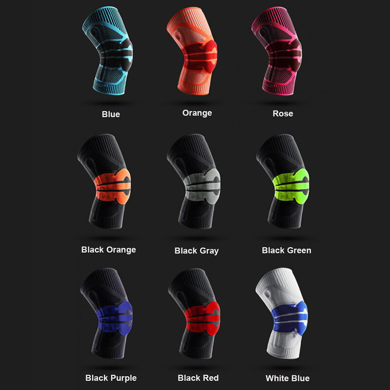 Sports Knee Support Men Women Pressurized Elastic Knee Pads Joints Fitness Gear Volleyball Basketball Running Brace Protector