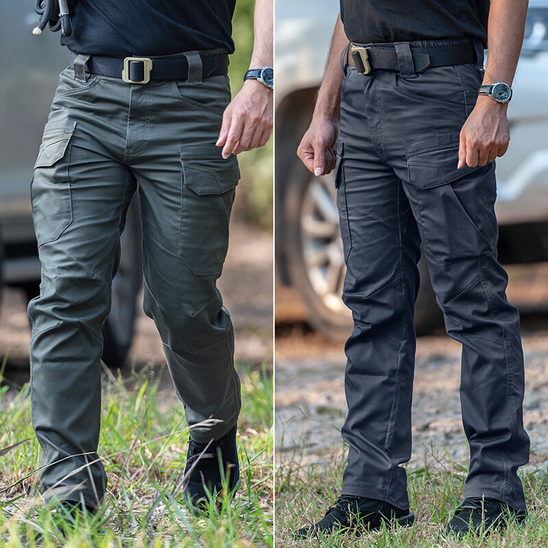 2021 New IX11 Tactical Pants Men's Cargo Casual Combat SWAT Army Active Military Work Cotton Male Trousers
