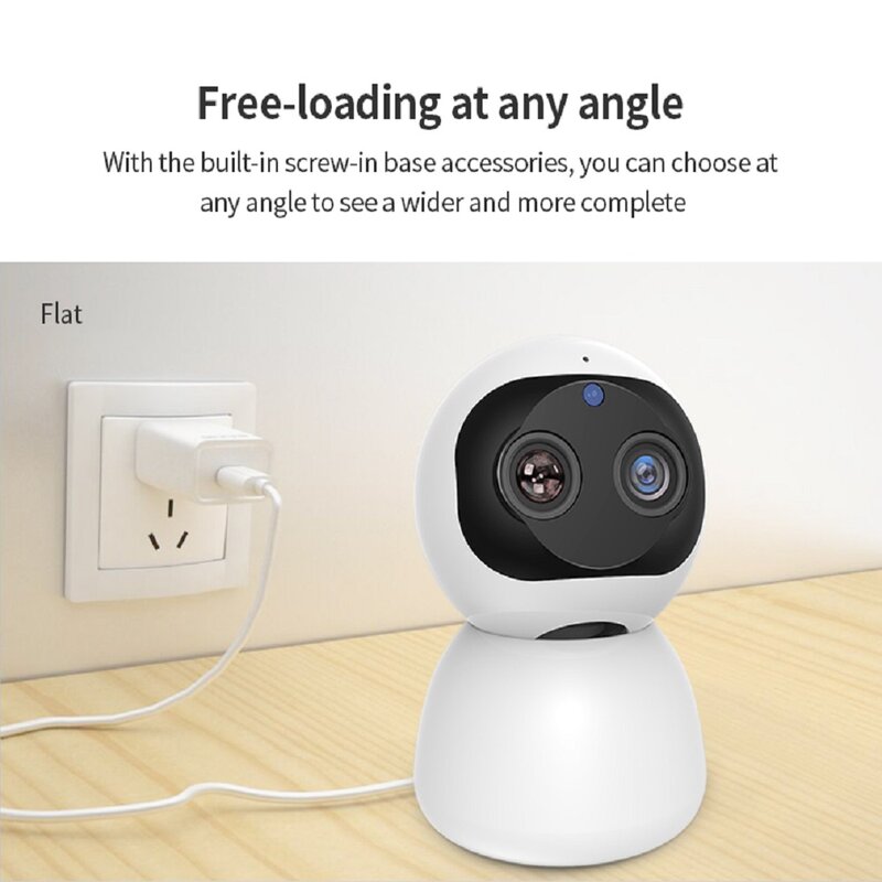 Minicámara IP para el hogar, cámara de vigilancia robot con Wifi, PTZ, HD, 1080P, inalámbrica, nocturna, Monitor de bebé