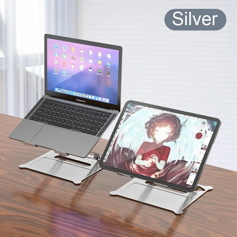 Verstelbare Laptop Stand Base Ondersteuning Notebook Stand Voor Macbook Xiaomi Tablet Computer Cooling Pad Beugel Tafel Stand Lapdesk