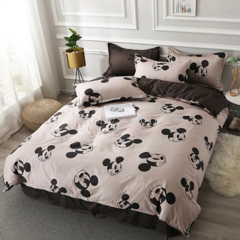 Disney Mickey Minnie Mouse Jogo De Cama, Mickey And Minnie Queen Size Bedding